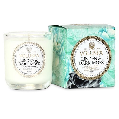 Voluspa Coconut Wax Blend Perfumed Candle Linden & Dark Moss 340 g