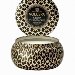 Voluspa Crisp Champagne 2-Wick Maison Candle Tuoksukynttilä Valkoinen