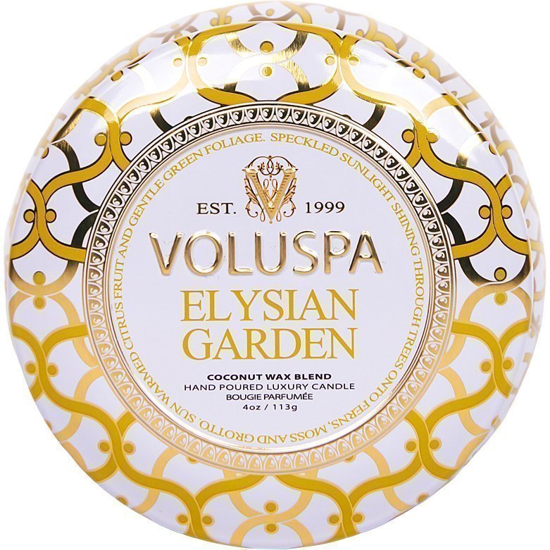 Voluspa Elysian Garden Decorative Tin Candle 99g