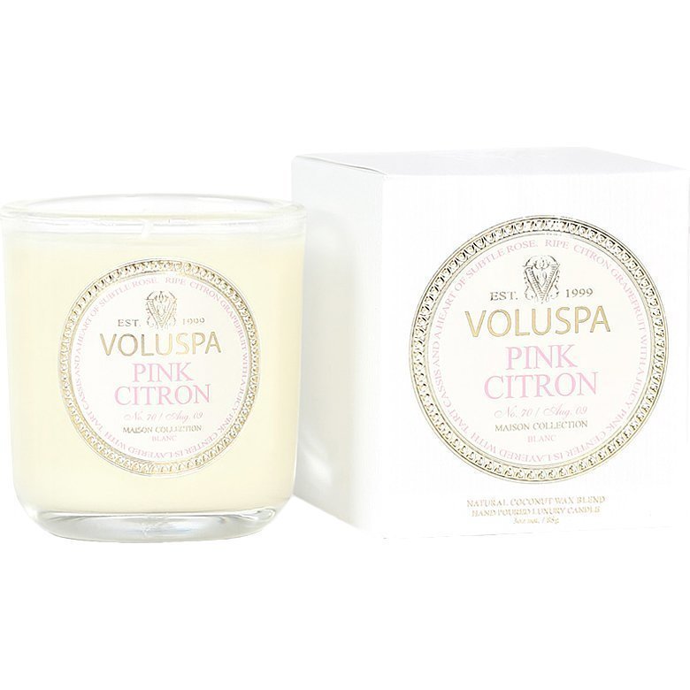 Voluspa Pink Citron Classic Maison Boxed Votive Candle 85g