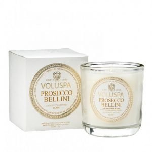 Voluspa Prosecco Bellini Boxed Votive Candle Tuoksukynttilä Valkoinen