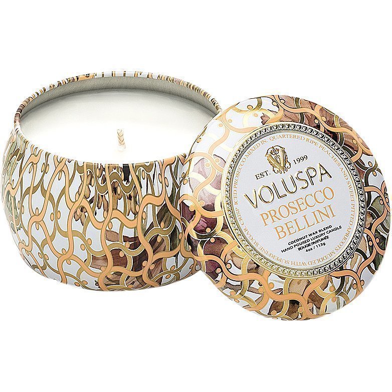 Voluspa Prosecco Bellini Decorative Tin Candle 99g