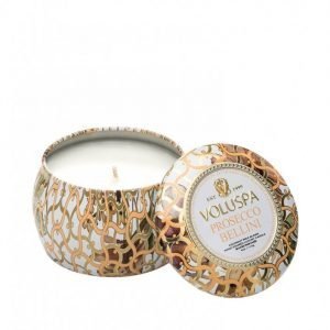 Voluspa Prosecco Bellini Decorative Tin Candle Tuoksukynttilä Valkoinen