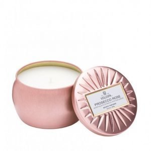 Voluspa Prosecco Rose Decorative Tin Candle Tuoksukynttilä Valkoinen