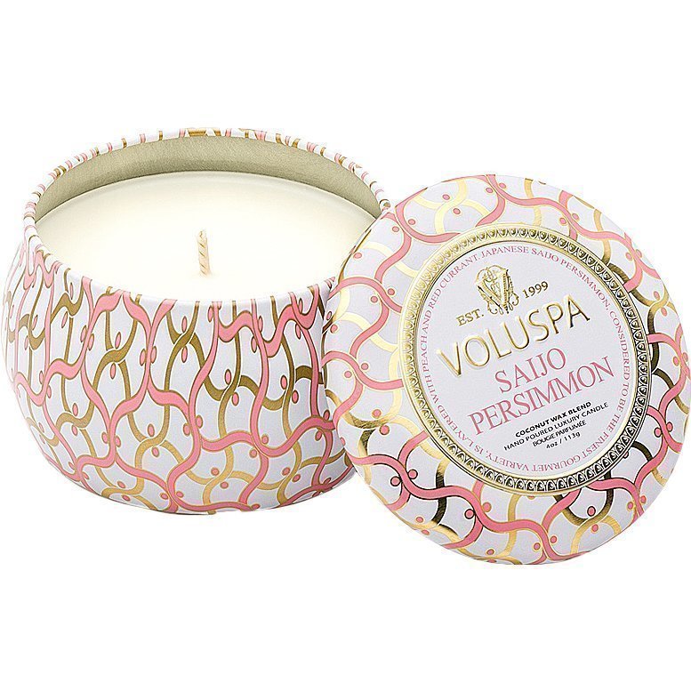 Voluspa Saijo Persimmon Decorative Tin Candle 99g