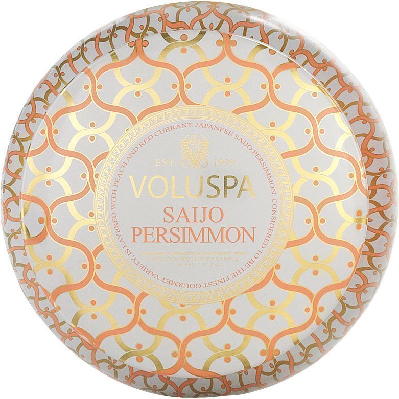 Voluspa Saijo PersimmonWick Maison Metallo Candle 312g