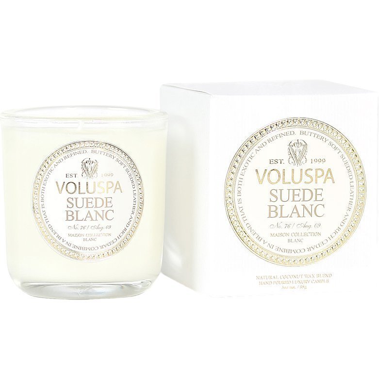 Voluspa Suede Blanc Classic Maison Boxed Votive Candle 85g