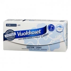 Vuokkoset Cotton Light Pikkuhousunsuoja 28 Kpl