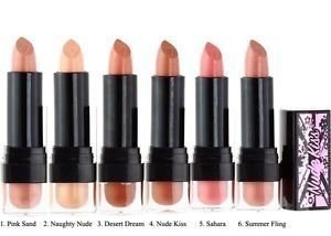 W7 Nude Kiss Naked Lip Colour Huulipuna Eri Sävyjä