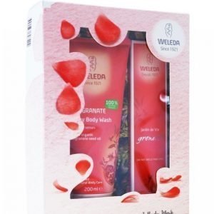 Weleda Pomergranate Kit Bodywash 200 Ml Tuoksu 50 Ml Lahjapakkaus