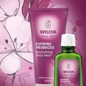 Weleda Primrose Body Wash 200 Ml & Body Oil 100 Ml