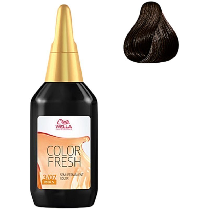 Wella Color Fresh 3/07 Dark Natural Brunette Brown 75ml