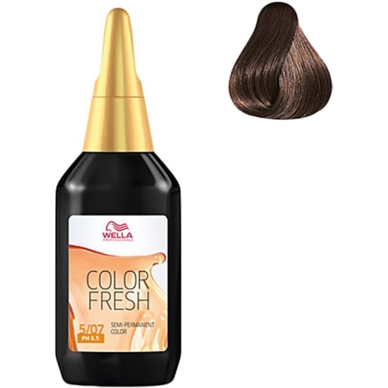 Wella Color Fresh 5/07 Light Natural Brunette Brown 75ml