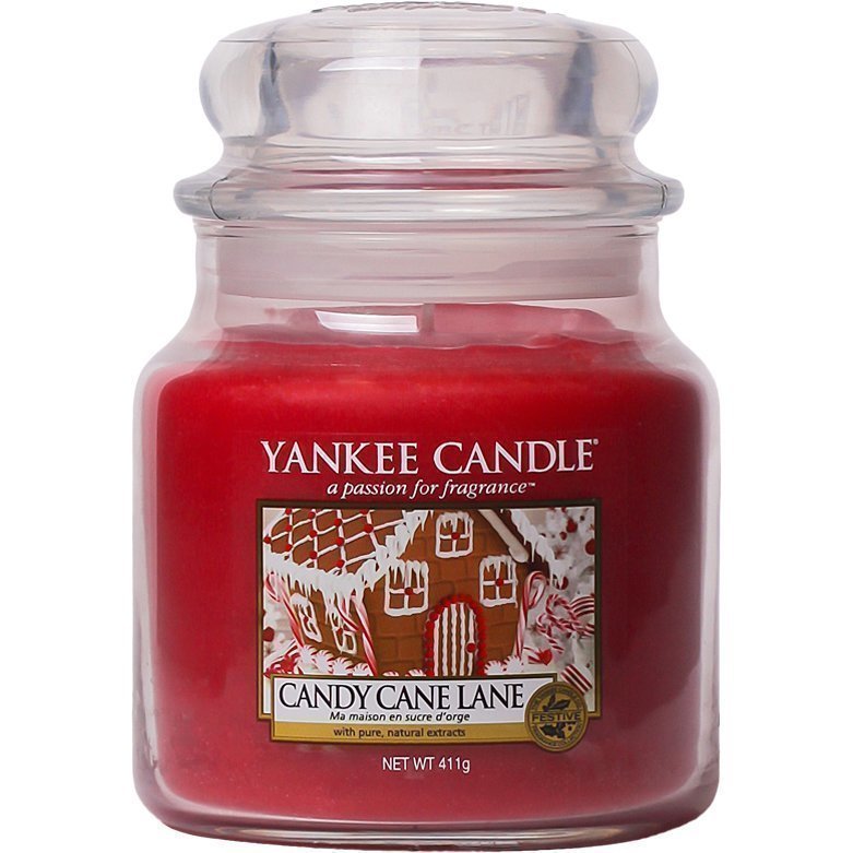 Yankee Candle Candy Cane Lane  Medium Jar 411g