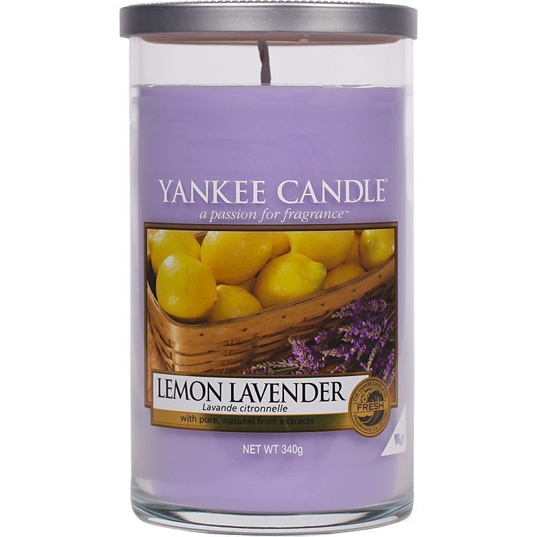 Yankee Candle Lemon Lavender Glass Pillar 340g