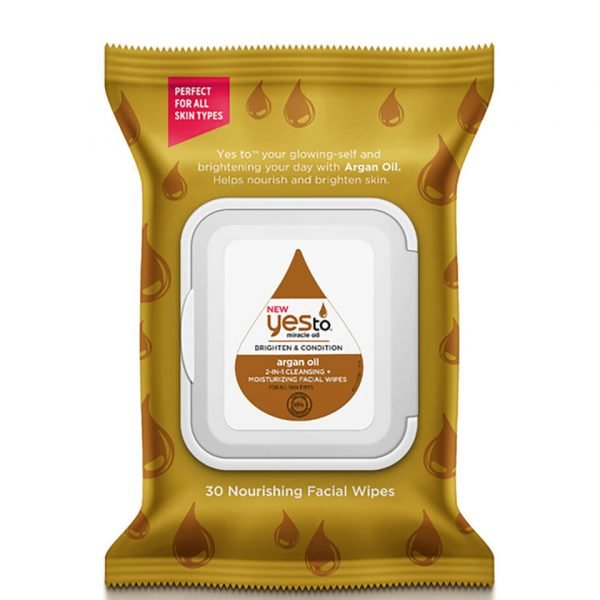 Yes To Argan Oil 2-In-1 Facial Wipes