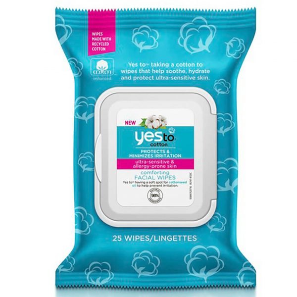 Yes To Cotton Comforting Facial Wipes 25 Pack