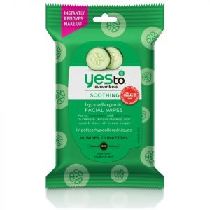 Yes To Cucumbers Hypoallergenic Facial Wipes Pack Of 10
