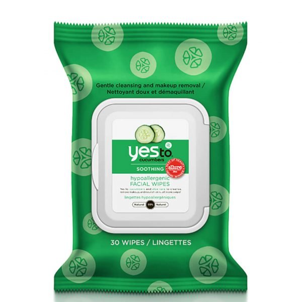 Yes To Cucumbers Hypoallergenic Facial Wipes Pack Of 30