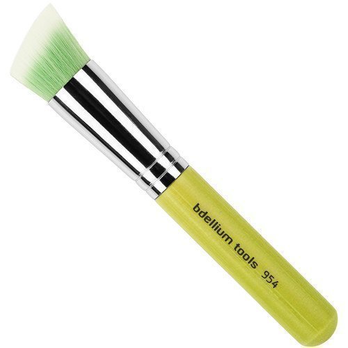 bdellium Tools Green Bambu 954 Duet Fiber Slanted Kabuki Brush