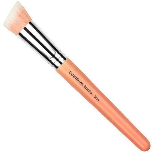 bdellium Tools Pink Bambu 954 Duet Fiber Slanted Kabuki Brush