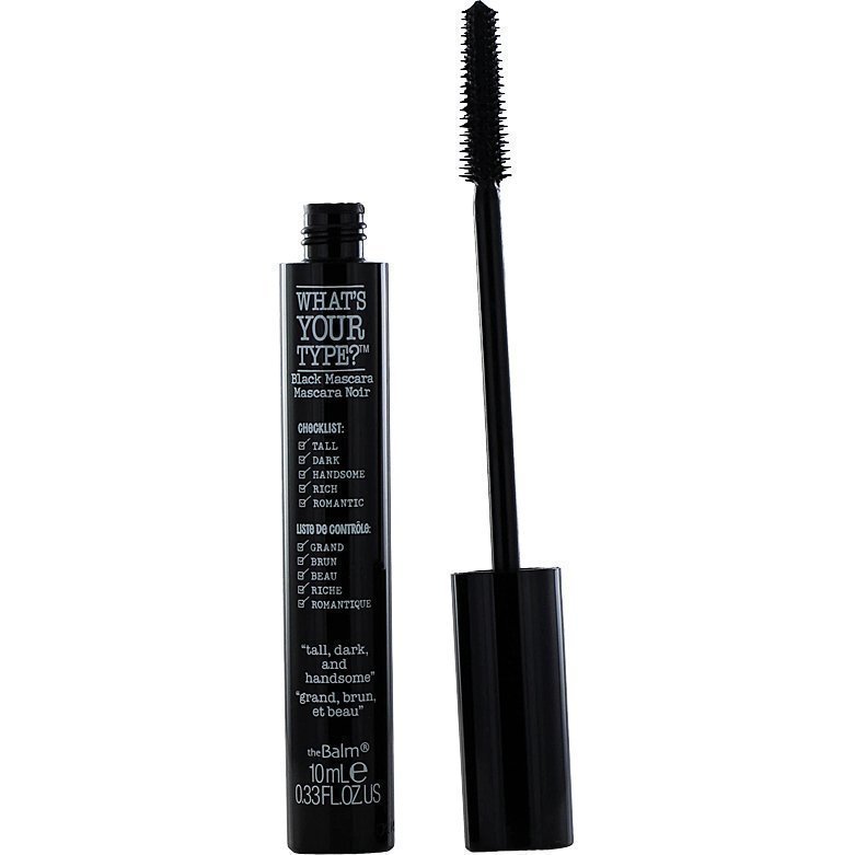 the Balm What's Your Type? Mascara Tall Dark And Handsome Black 10ml